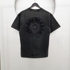 (국내배송) 크롬하츠 23 SS  CHROME  HEARTS 말굽로고 자수패치 스틸로고 티셔츠